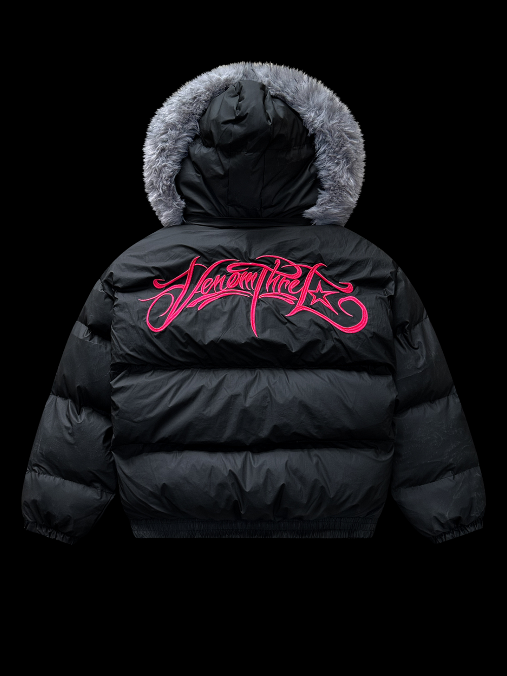 OVER5IZE demon PUFFER JACKET back