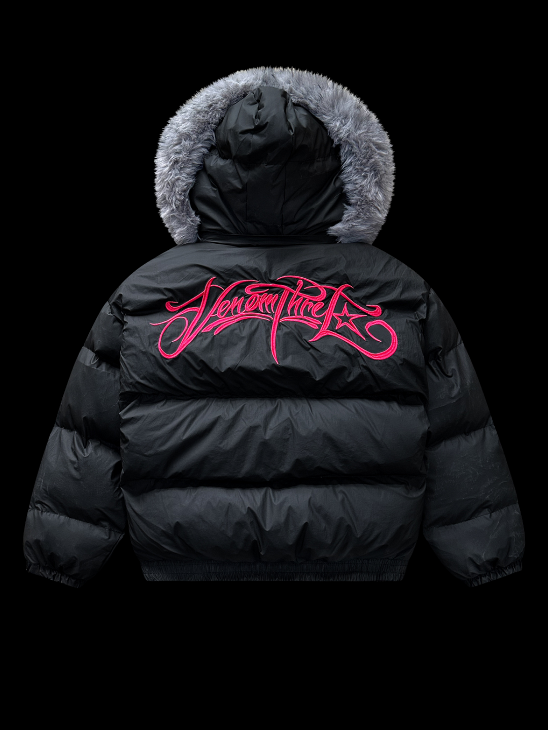 OVER5IZE demon PUFFER JACKET back